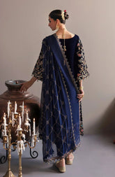 EMAN ADEEL velvet embroiderd hand emblished luxury unstitched 3pc