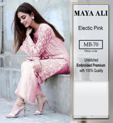 MAYA ALI organza embroidered sequence unstitched 3pc