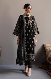 EMAN ADEEL velvet embroiderd hand emblished luxury unstitched 3pc