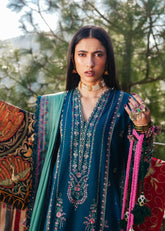 HUSSAIN REHAR dhanak embroiderd luxury unstitched 3pc