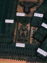 MUSHQ net embroidered hand emblished luxury unstitched 3pc