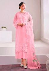 BAROQUE organza embroidered hand embellished luxury unstitched 3pc