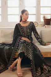 GULAAL organza embroidered hand embellished copper zari luxury unstitched 3pc✓