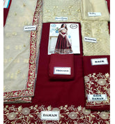 IMROZI
net masoori & chiffon emb unstitced 3pc