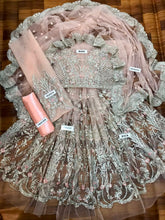 MARIA.B net embroidered sequence luxury unstitched maxi 3pc