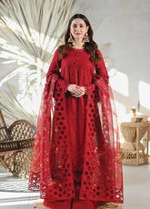 QALAMQAR lawn cotton chikankari embroidered luxury unstitched 3pc