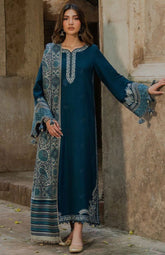 IZEL dhanak embroidered unstitched 3pc