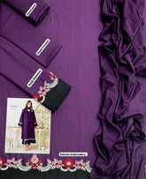 QASWA dhanak embroidered unstitched 3pc