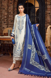 MARIA.B dhanak embroiderd unstitced 3pc