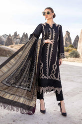 MARIA.B dhanak embroidered luxury unstitced 3pc