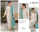 BRAND ASLING dhanak embroidered winter unstitced 3pc