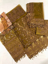 ANAYA net embroidered hand emblished luxury unstitched 3pc