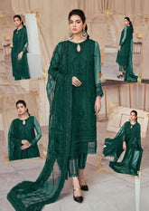 MUSHQ net embroidered hand emblished luxury unstitched 3pc