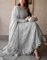 ASIM JOFA
SEMI PURE CHIFFON Suit With MALAI Trouser