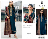 IZEL dhanak embroidered unstitched 3pc