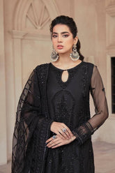 MUSHQ net embroidered hand emblished luxury unstitched 3pc