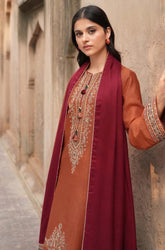 JAZMIN dhanak embroidered unstitched 3pc