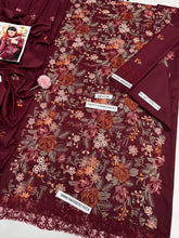 BAREEZE dhanak embroidered luxury unstitched 3pc