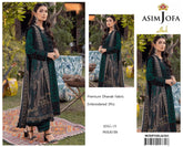 ASIM JOFA dhanak embroidery sequence unstitced 3pc