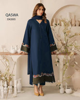 QASWA dhanak embroidered unstitched 3pc