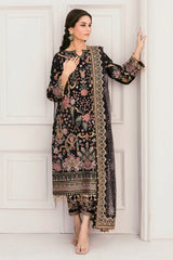 BAROQUE HEAVY EMBROIDERED BRIDAL UNSTICHED 3PC| KPA0074
