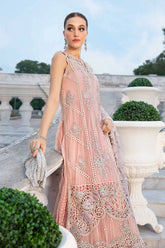 MARIA.B chiffon embroidered hand emblished luxury unstitched 3pc