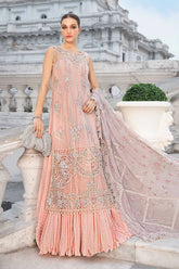 MARIA.B chiffon embroidered hand emblished luxury unstitched 3pc