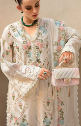 CRIMSON lawn cotton chikankari embroidered luxury unstitched 3pc