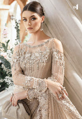 MARIA.B net saree embroidered sequence hand embellished luxury unstitched