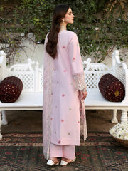 MAHNUR LAWN HEAVY EMBROIDERED UNSTITHCED 3PC SUIT | KPA0134