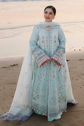 QALAMKAR CHIKENKARI EMBROIDERED UNSTITCHED 3PC SUIT | KPA0130