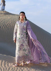 NUREH Printed Lawn UNSTICHED EMBROIDERED 3PC SUIT | KPA0094