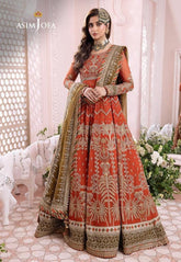 ASIM JOFA HEAVY EMBROIDERED UNSTITCHED 3PC MAXI | KPA0122