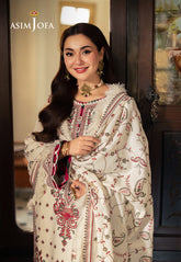 ASIM JOFA dhanak embroidered luxury unstitched 3pc