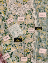 MOHAGNI lawn printed embroidered patch-work unstitced 3pc ✓