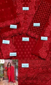 ZAINAB CHOTANI NET EMBROIDERED UNSTICHED 3PC