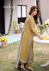 ASIM JOFA WEDDING CHIFFON EMBROIDERED UNSTICHED 3PC