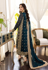 ASIM JOFA CHIFFON WEDDING EMBROIDERED UNSTITCHED 3PC