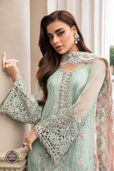 MARIA.B COUTURE CHIFFON EMBROIDERED UNSTICHED 3PC