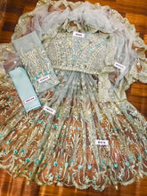 MARIA.B BRIDAL NET EMBROIDERED WEDDING UNSTITCHED 3PC ✓