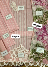 MARIA.B lawn printed embroidered patch-work unstitced 3pc ✓