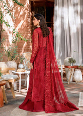 AKBAR ASLAM NET WEDDING EMBROIDERED UNSTITCHED 3PC