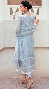 MUSHQ ORGANZA EMBROIDERED WEDDING UNSTITCHED 3PC