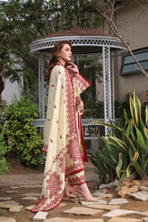 ANEELAS dhanak embroidered luxury unstitched 3pc