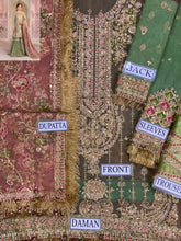 MARIA.B NET EMBROIDERED WEDDING UNSTITCHED 3PC ✓