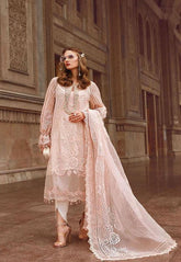 MARIA.B ORGANZA EMBROIDERED WEDDING UNSTITCHED 4PC ✓