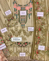 MARIA.B lawn printed embroidered patch-work unstitced 3pc✓