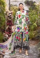 MARIA.B lawn printed embroidered patch-work unstitced 3pc✓