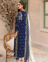 EMAAN ADEEL VELVET EMBROIDERED WEDDING UNSTITCHED 3PC