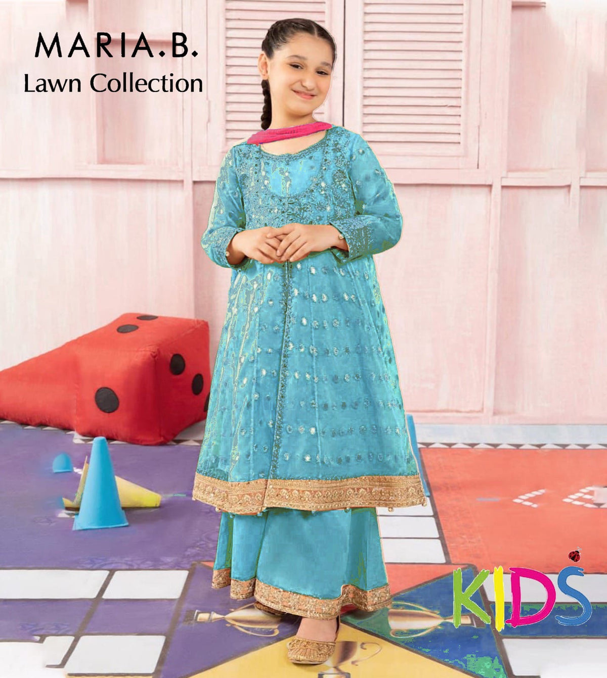 BRAND: MARIA.B embroidered cotton luxury unstitched 3pc